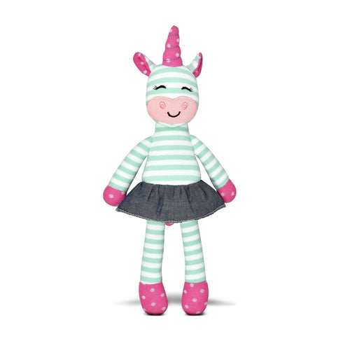 Apple Park Tiny Dancing Unicorn, Mint Stripe - Flying Ryno