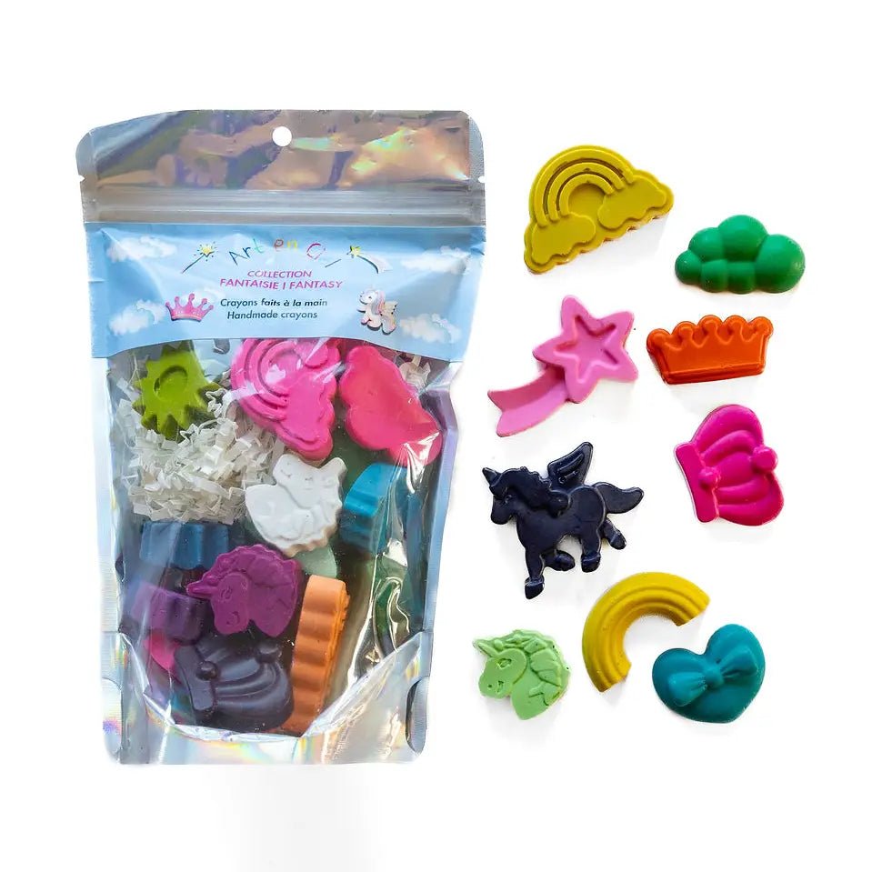 Art en Ciel Handmade Crayons - Fantasy Theme - Crayons Faits À La Main - Flying Ryno