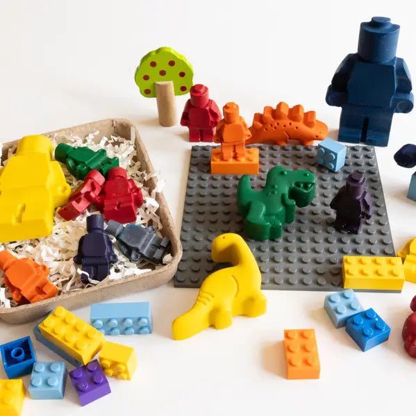 Art en Ciel Handmade Crayons - Robo - Lego Theme - Crayons Faits À La Main - Flying Ryno