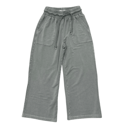 Avery and Alexander Acid Wash Comfy Pant, Shadow Green - Flying Ryno
