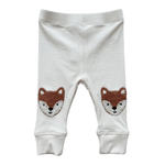 Babysprouts Baby Lomg Sleeve Bodysuit Caramel Stripe and Patch Ribbed Legging Set - Flying Ryno