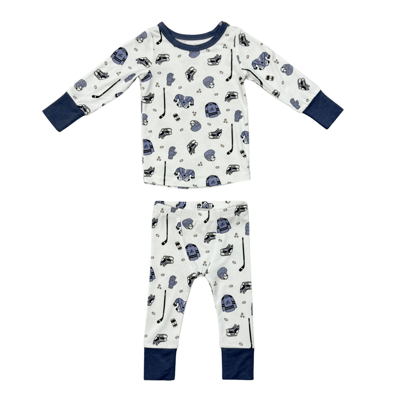 Babysprouts Boys Long Sleeve Lounge Set, Hockey - Flying Ryno