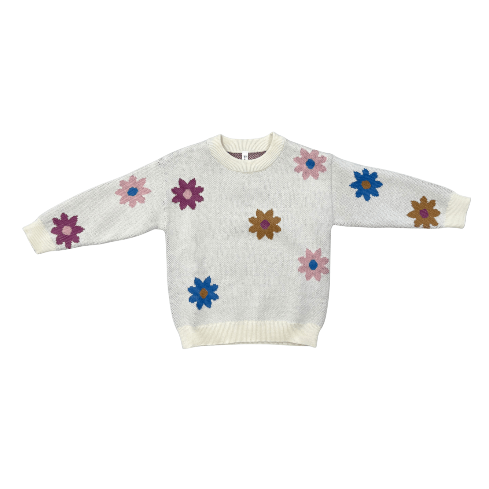 Babysprouts Knit Sweater and Basic Leggings Set, Flower Pop - Flying Ryno