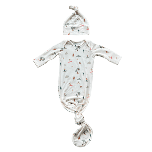 Babysprouts Knotted Sleeper Set - Take me to the beach - Flying Ryno