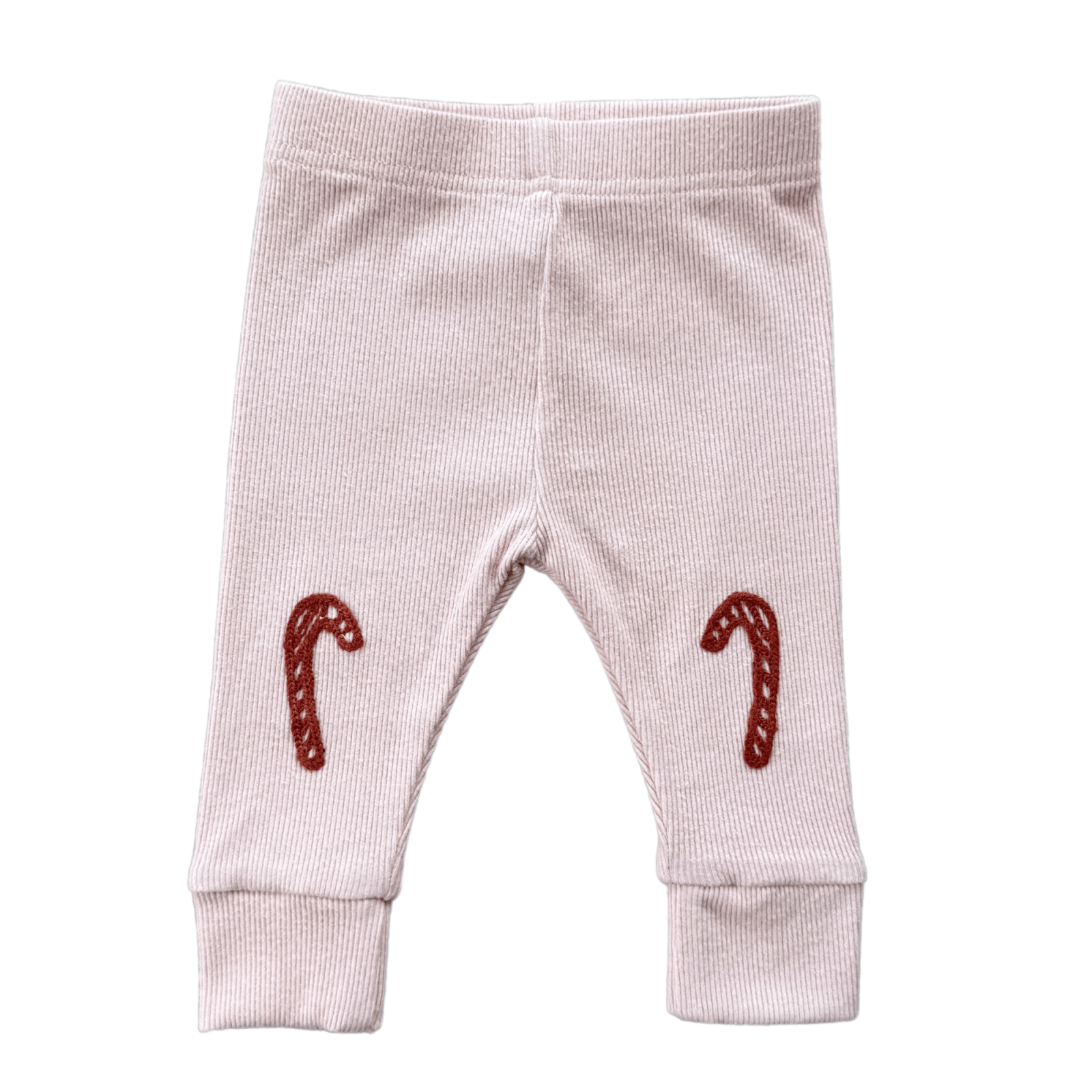 Babysprouts Raglan Sweatshirt - Merry in Bright Red and Patched Ribbed Leggings Candy Cane Set - Flying Ryno