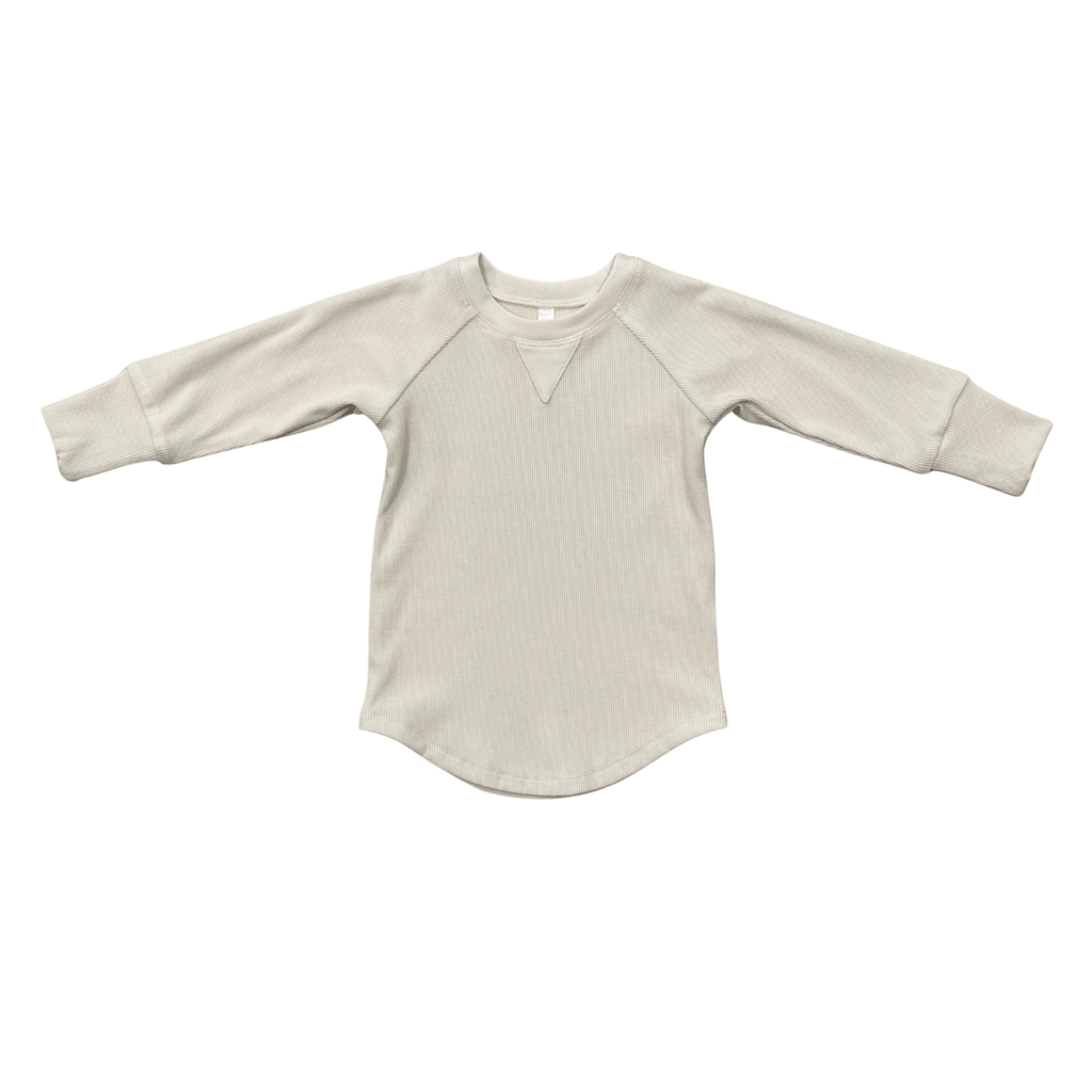 Babysprouts Ribbed Top and Leggings Set, Cream - Flying Ryno