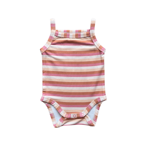 Babysprouts Tank Bodysuit - Tropical stripe - Flying Ryno