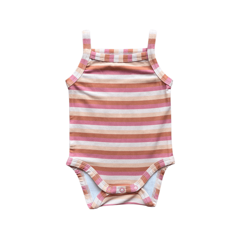Babysprouts Tank Bodysuit - Tropical stripe - Flying Ryno