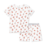 Bellabu Bear Cherry On Top Bamboo Kids Pajama Short Set - Flying Ryno