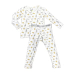 Bellabu Bear Milk and Cookies Bamboo Kids Pajamas - Flying Ryno