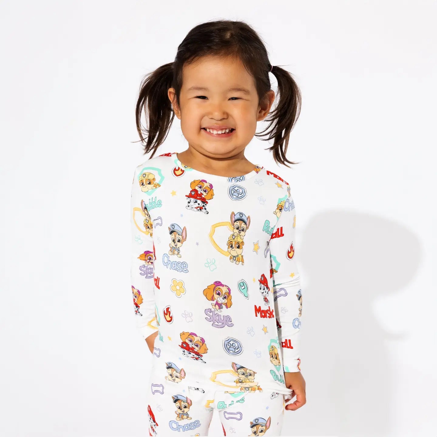 Bellabu Bear Paw Patrol: Playful Pups Bamboo Kids Pajamas - Flying Ryno
