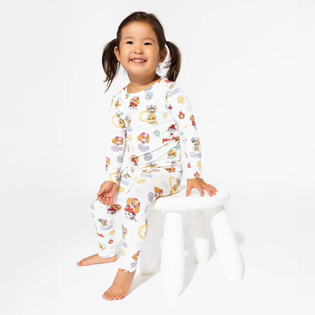 Bellabu Bear Paw Patrol: Playful Pups Bamboo Kids Pajamas - Flying Ryno