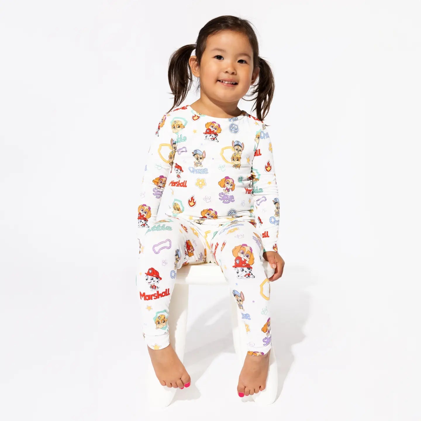 Bellabu Bear Paw Patrol: Playful Pups Bamboo Kids Pajamas - Flying Ryno