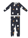 Bird and Bean Kids Bamboo Pajamas - Halloween - Charcoal - Flying Ryno