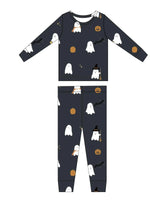 Bird and Bean Kids Bamboo Pajamas - Halloween - Charcoal - Flying Ryno