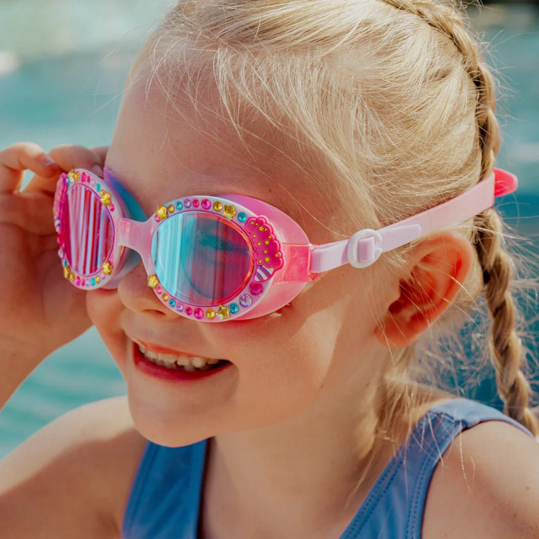 bling2o swim goggles Bling2o Candy Carnival Kids’ Swim Goggles, Circus Swirl