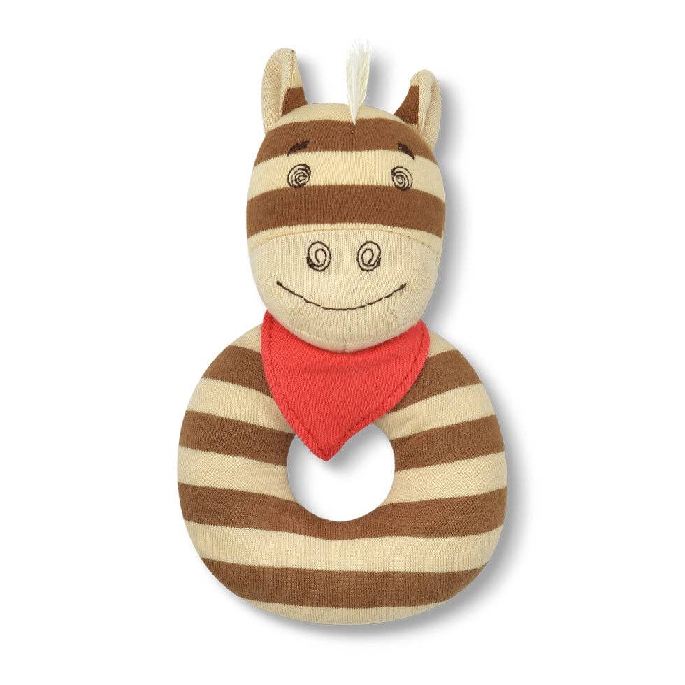 Apple Park Clyde the Pony Teething Rattle