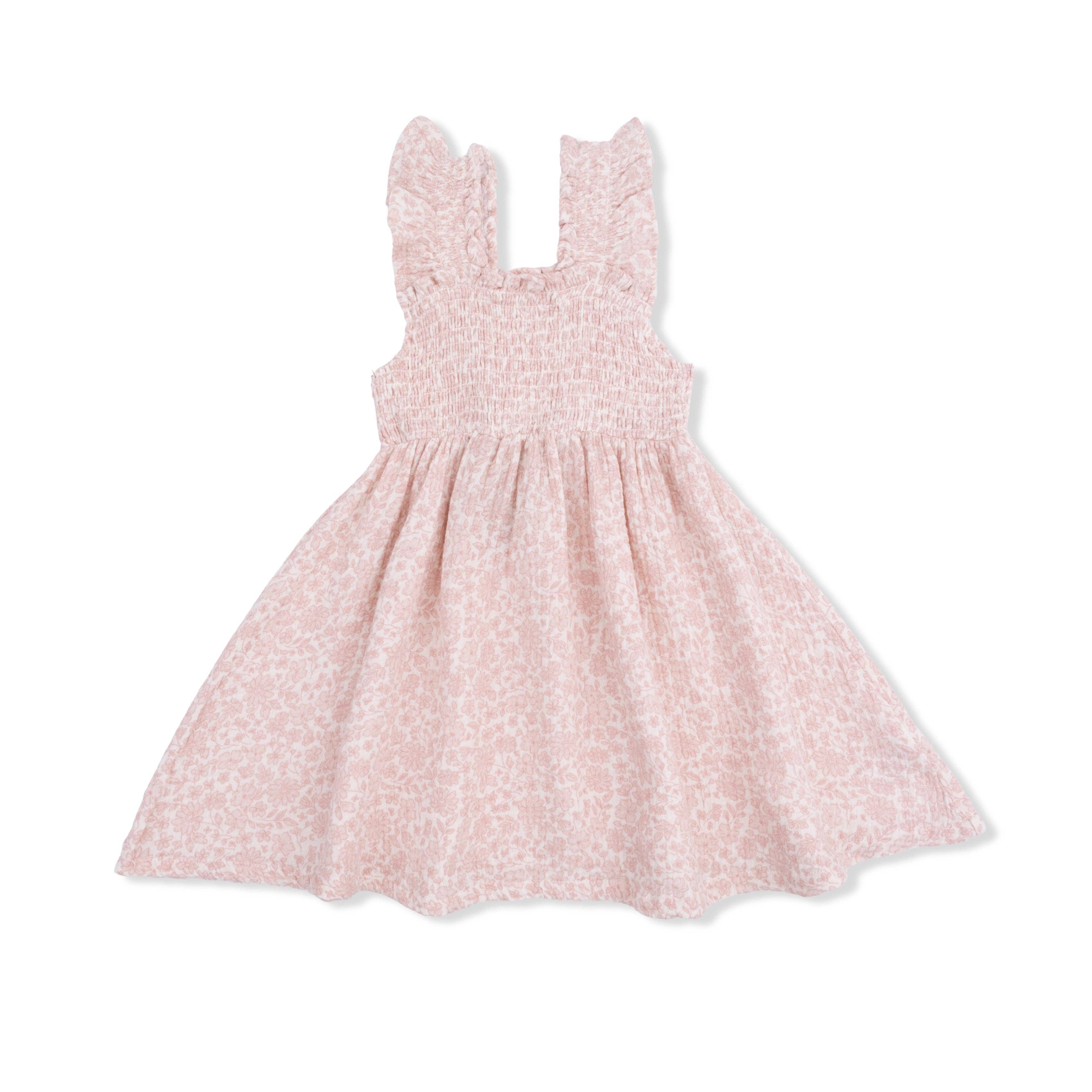 Angel Dear Smocked Sundress with Bloomer, Harper Floral