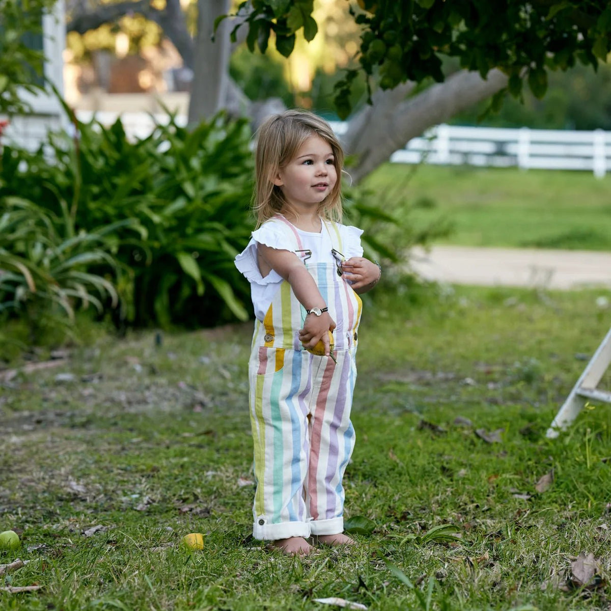Dotty Dungarees Classic Wide Strap Overalls, Multicolor - Flying Ryno