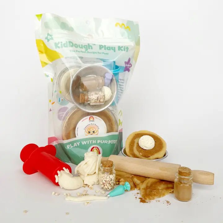 Earth Grown KidDough Cinnamon Roll Kiddough Play Kit - Flying Ryno