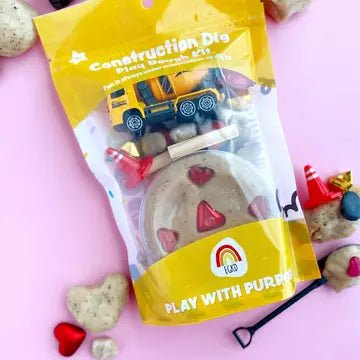 Earth Grown KidDough Valentines "I Dig You" Construction Kiddough Play Kit - Flying Ryno