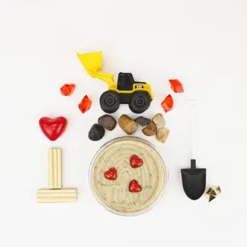 Earth Grown KidDough Valentines "I Dig You" Construction Kiddough Play Kit - Flying Ryno