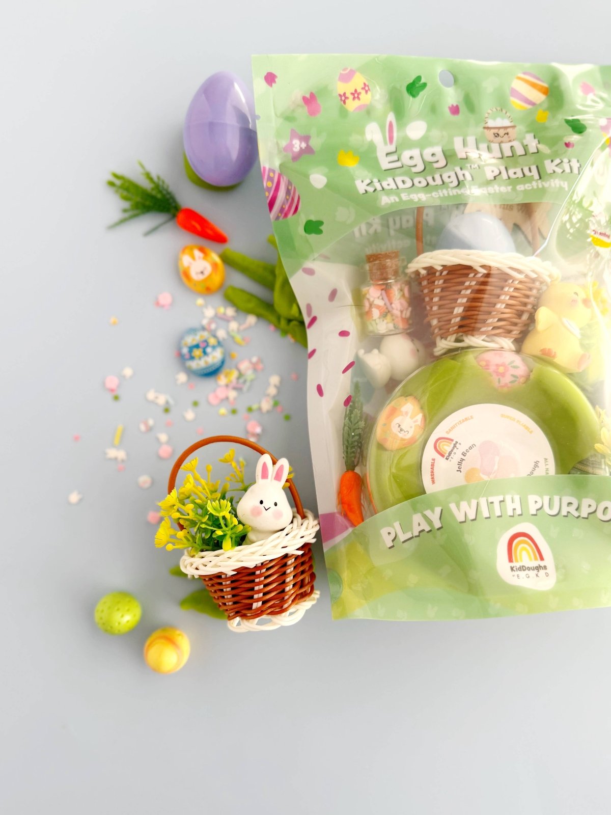 Earth Grown KidDoughs Egg Hunt KidDough Play Kit - Flying Ryno