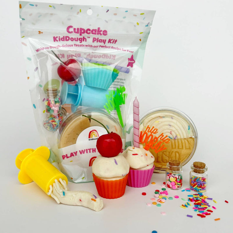 Earth Grown KidDoughsCupcake (Cupcake) Sensory Kiddough Play Kit - Flying Ryno