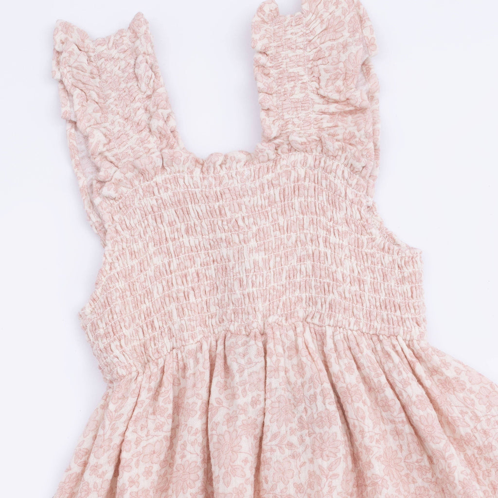 Angel Dear Smocked Sundress with Bloomer, Harper Floral