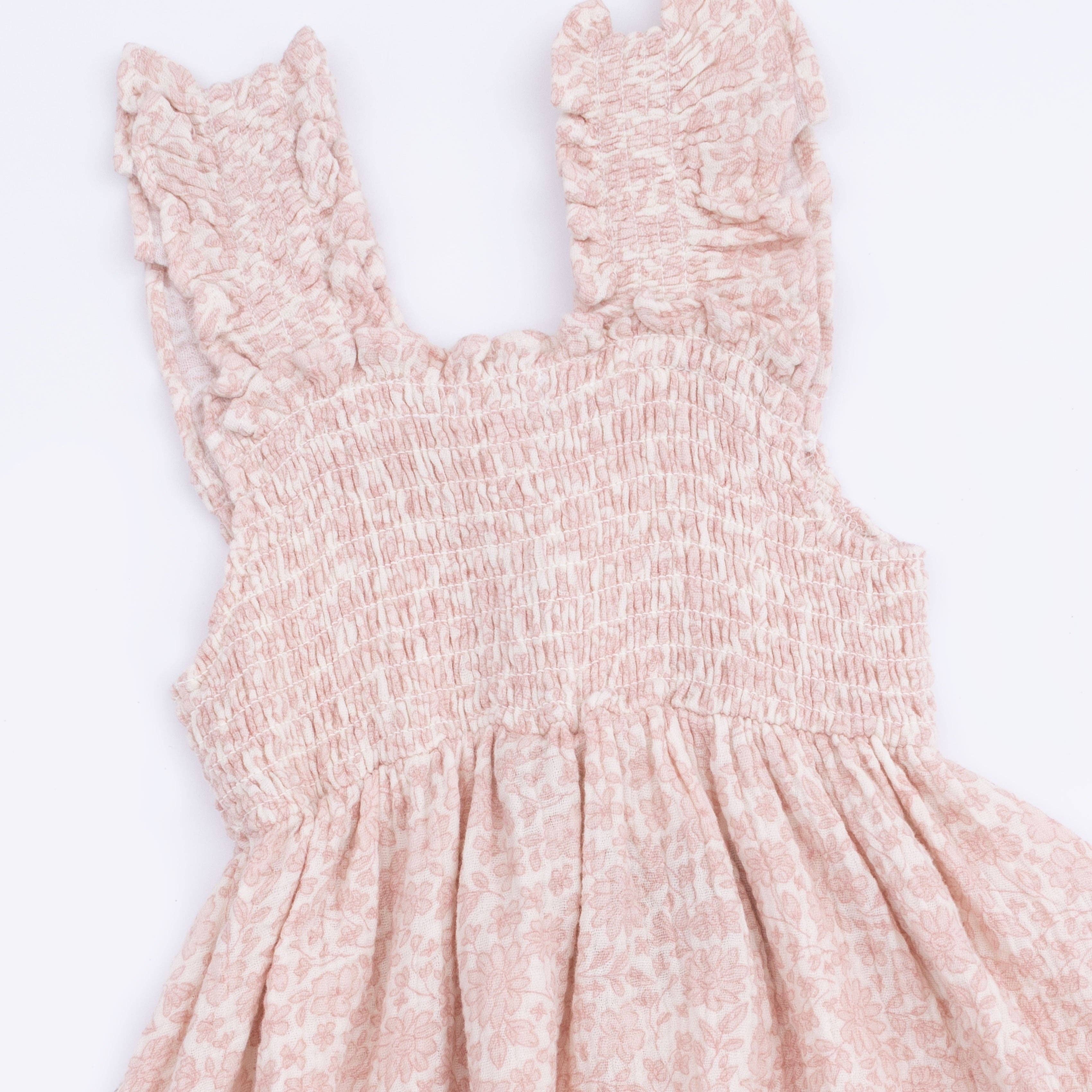 Angel Dear Smocked Sundress with Bloomer, Harper Floral