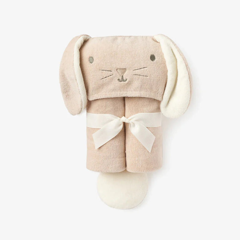 Elegant Baby Bathwrap Brown Bunny - Flying Ryno