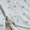 Elegant Baby Preemie Blue Safari Print Organic Cotton Pointelle Layette 3 Pc Gift Set - Flying Ryno
