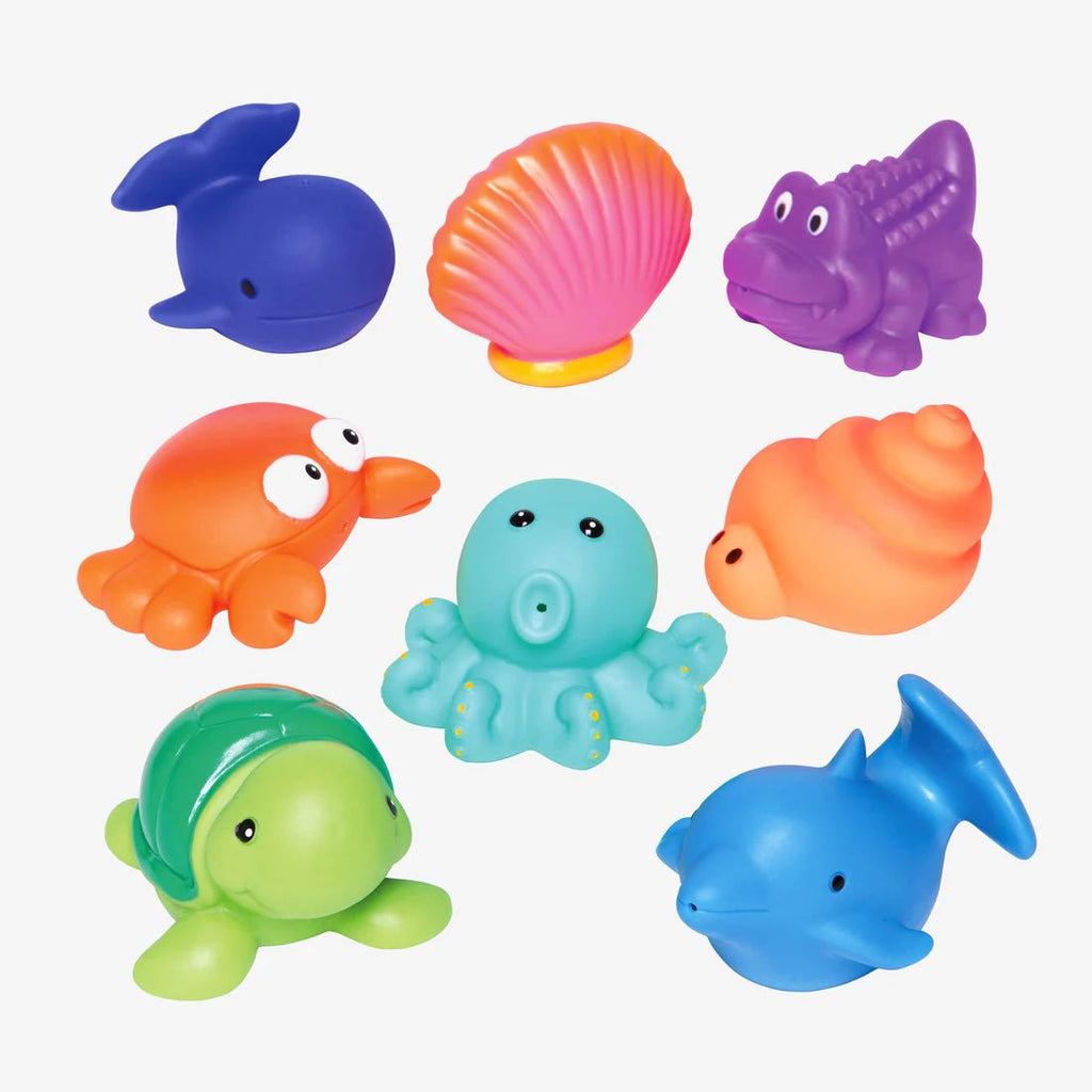 Elegant Baby Sea Party Squirtie Baby Bath Toys - Flying Ryno