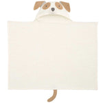 Elegant Baby Tan Puppy Hooded Baby Bath Wrap - Flying Ryno