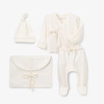 Elegant Baby Whisper White Velour Envelope Bag Newborn Set - Flying Ryno