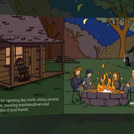 Explore the Outdoors Books Deer Camp Children's Book - Flying Ryno