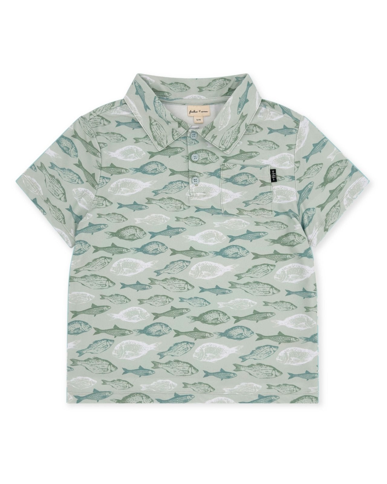 Feather 4 Arrow Feel Good Tech Polo - Sage - Flying Ryno
