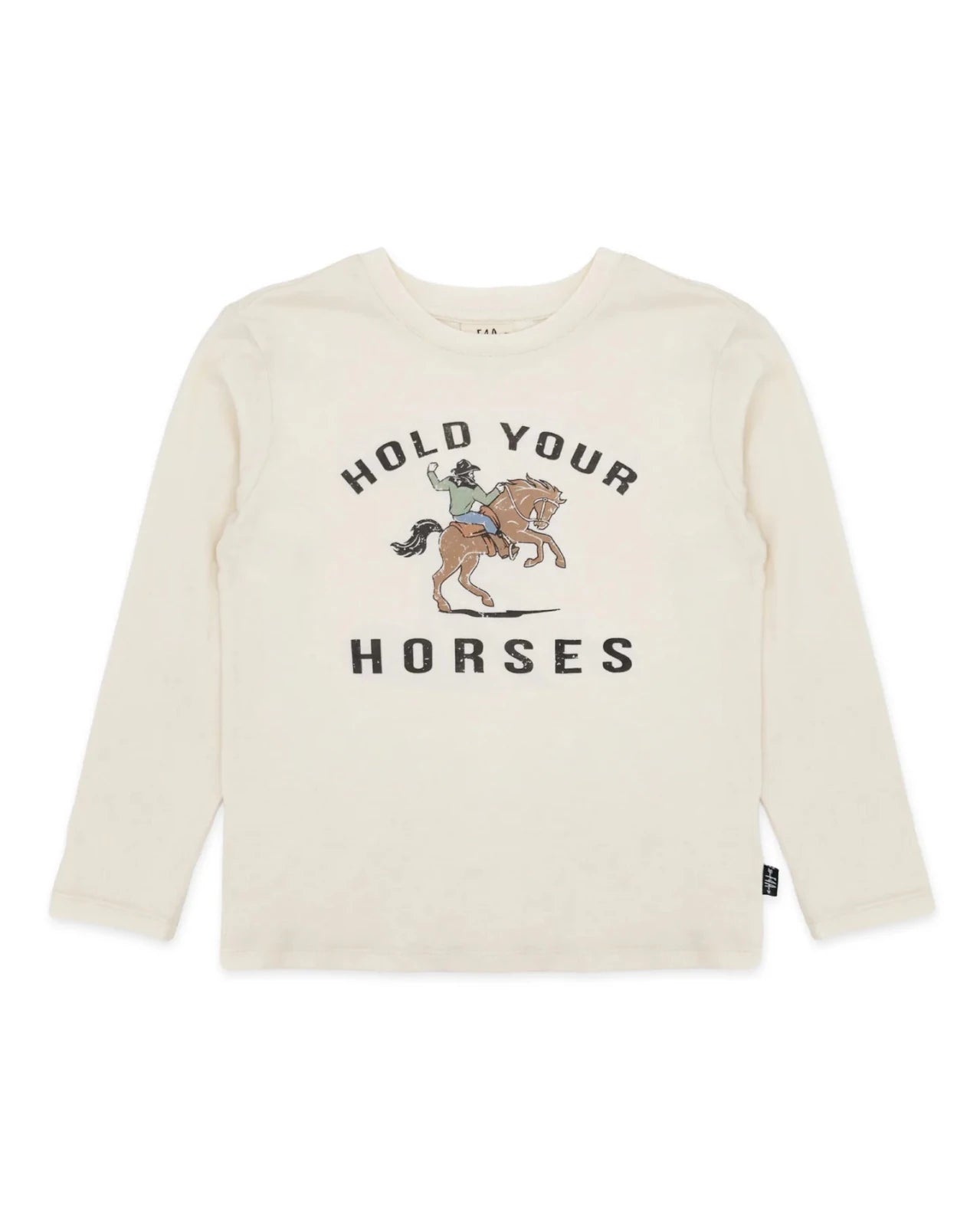 Feather 4 Arrow Long Sleeve Tee, Horse - Flying Ryno