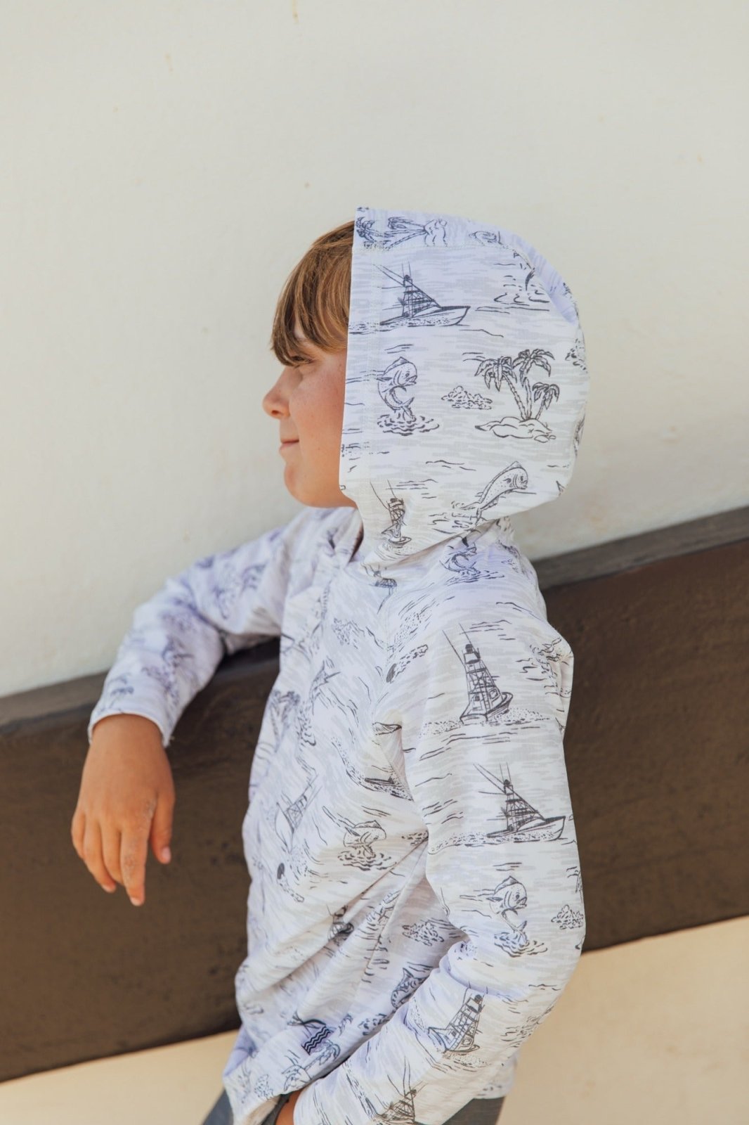 Feather 4 Arrow Reel Deal Tech Hoody - White - Flying Ryno