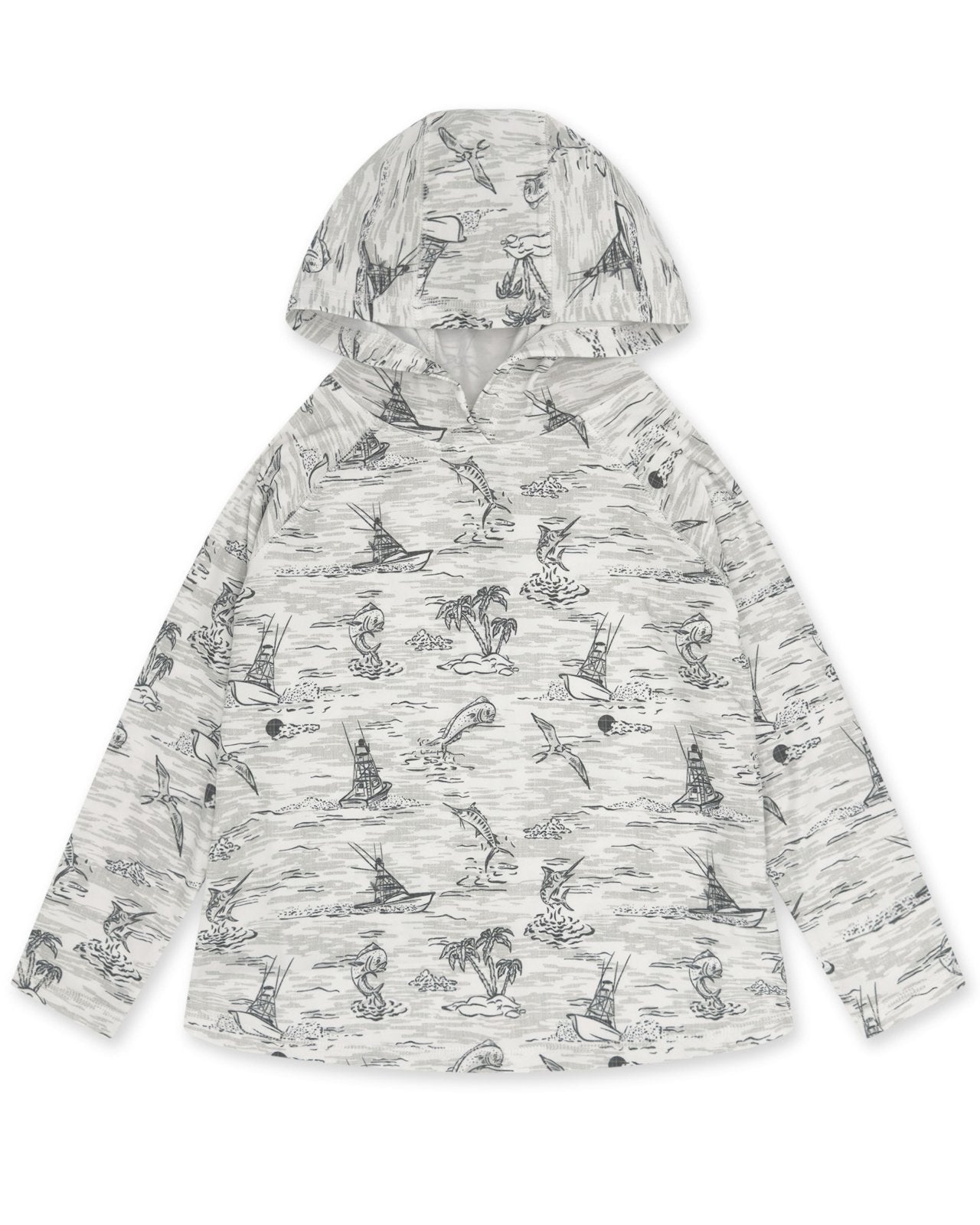 Feather 4 Arrow Reel Deal Tech Hoody - White - Flying Ryno