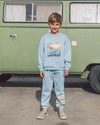 Feather 4 Arrow Ryder Scenic Crew and Wyatt Scenic Jogger Sterling Blue Set - Flying Ryno
