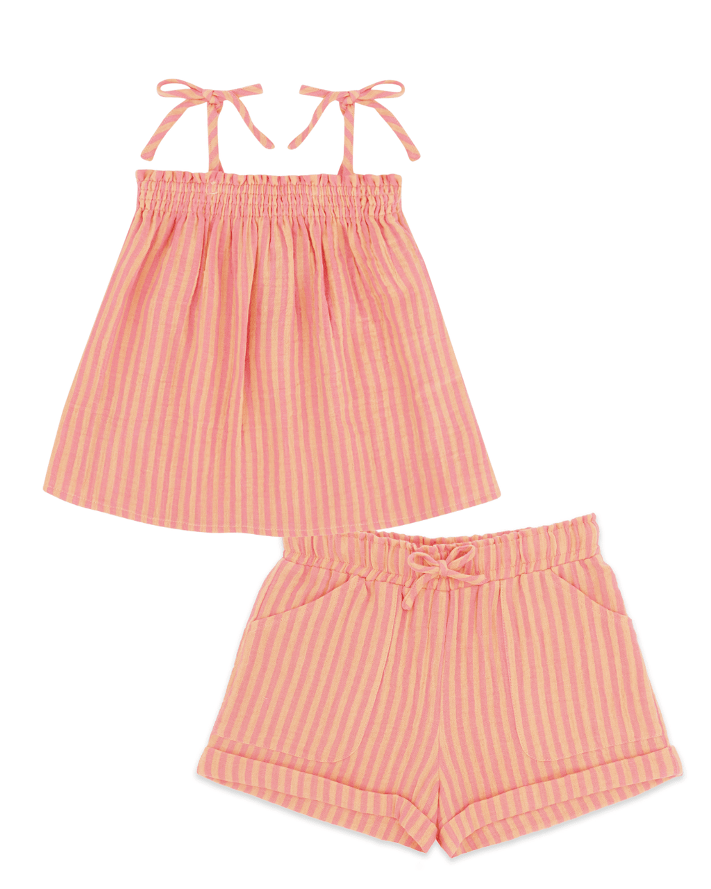 Feather 4 Arrow Swing Tank & Salty Short Set - Papaya - Flying Ryno