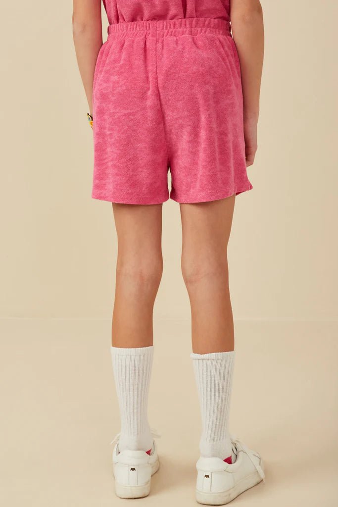 Hayden Textured Velvet Look Terry Shirt & Short Set - Flying Ryno