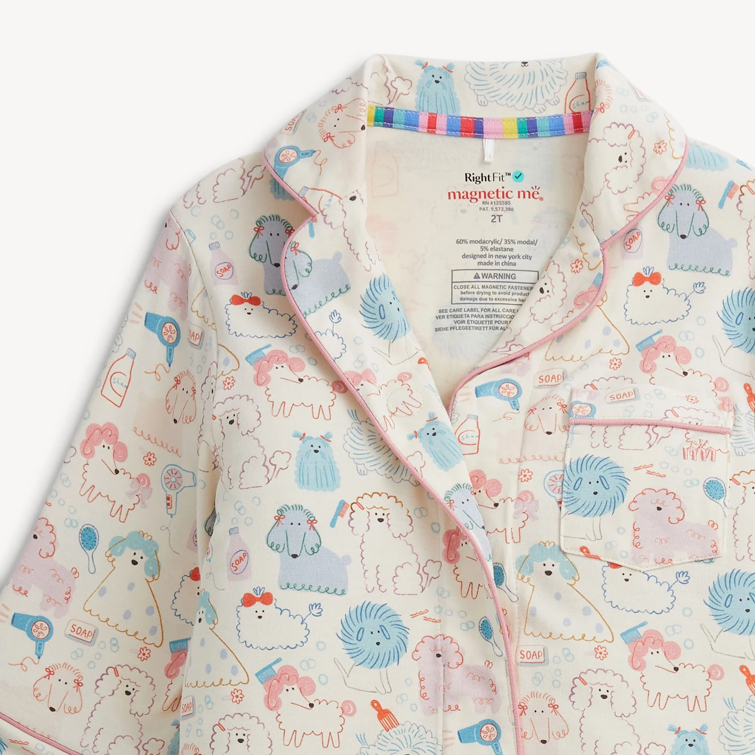 Magnetic Me Classic with a Twist PJ Set, Poodle Pawlor