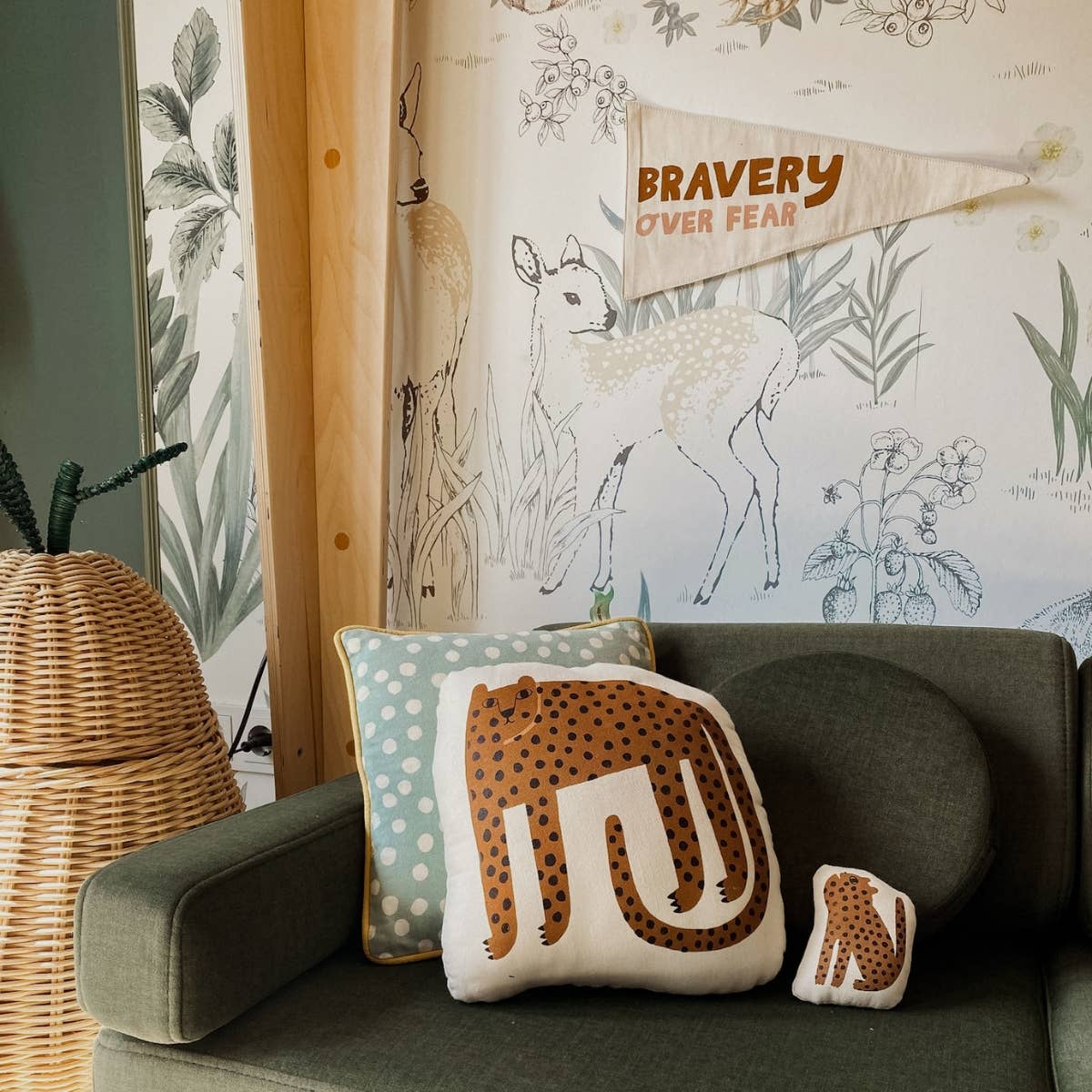 Imani Collective Bravery Over Fear Canvas Pennant - Flying Ryno