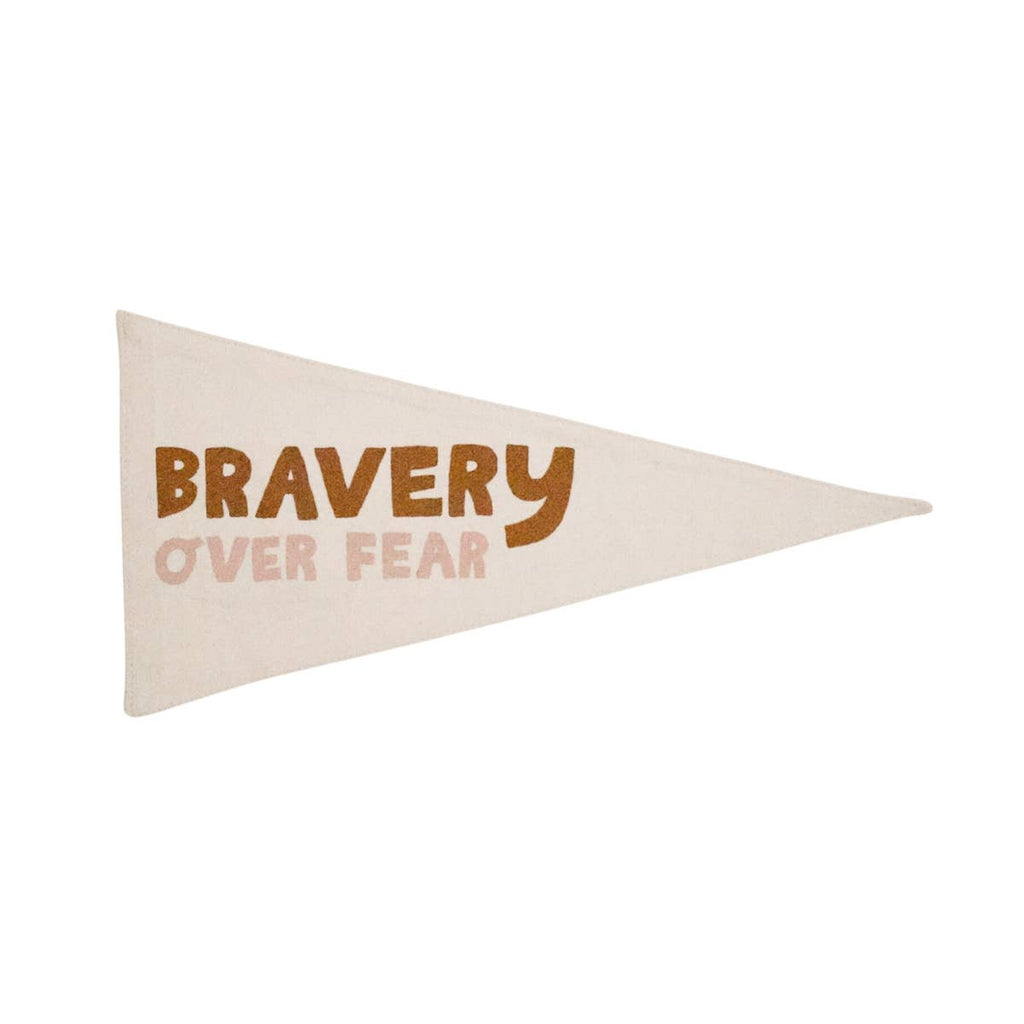 Imani Collective Bravery Over Fear Canvas Pennant - Flying Ryno