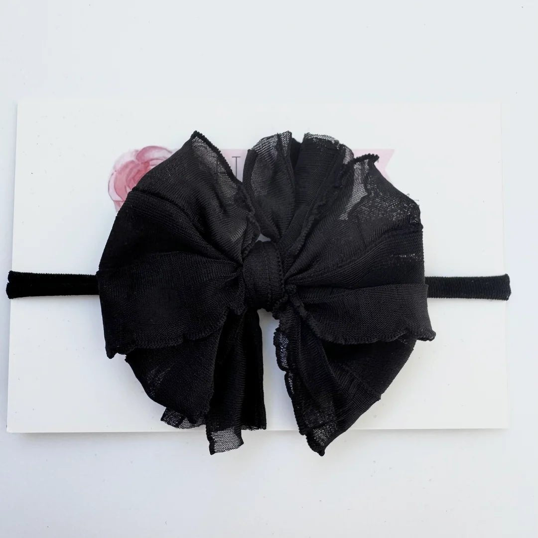 In Awe by Rockin' Royalty Mini Headband, Black - Flying Ryno