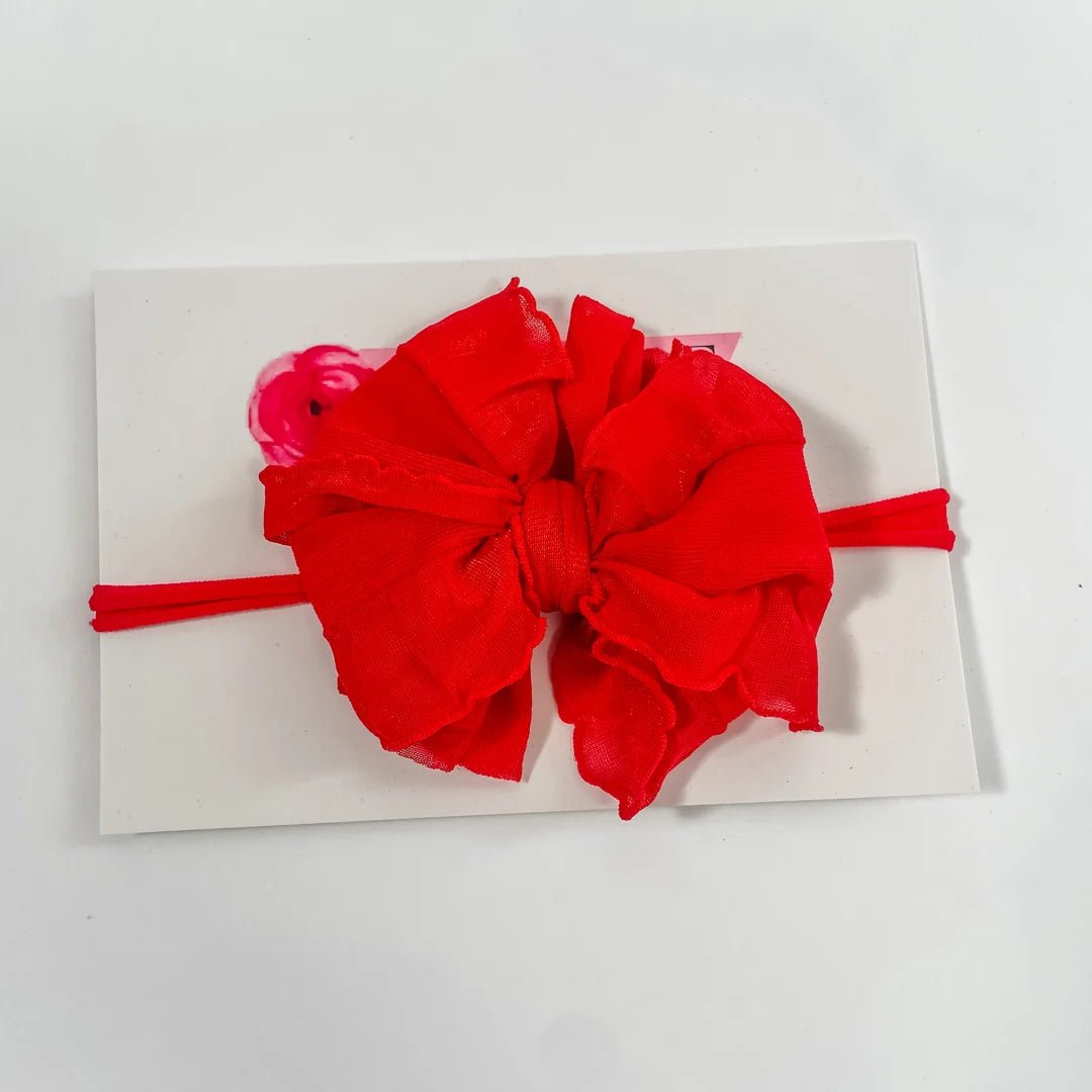 In Awe by Rockin' Royalty Mini Headband, Bright Red - Flying Ryno
