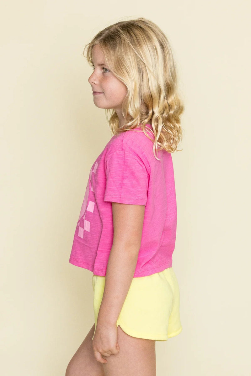 Iscream Smile Check Boxy Tee Shirt - Flying Ryno
