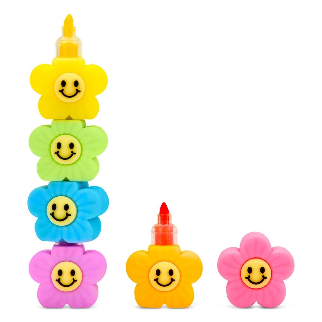 Iscream Smile Flower Stackable Markers - Flying Ryno